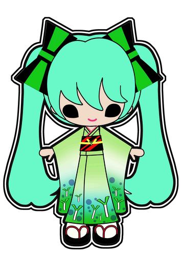 デフォルメ 着物みく