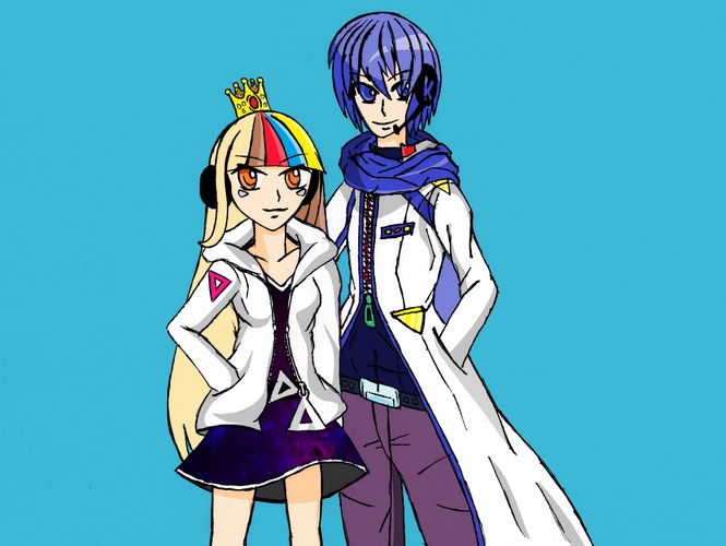 【ギャラ子 & KAITO V3】 失われた記憶 【イラスト】