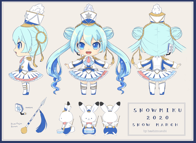 雪ミク2020デザイン案「SNOW MARCH」