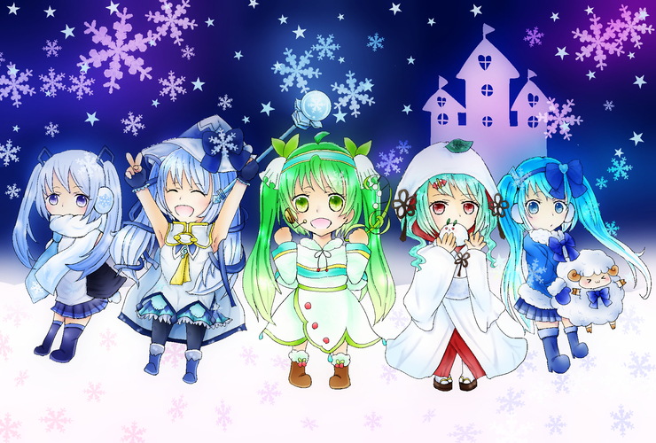 雪ミクちゃんず!