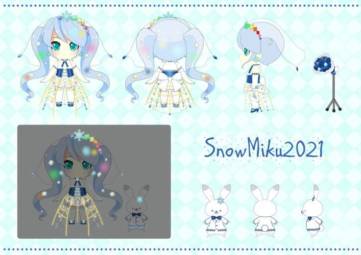 雪ミク2021デザイン案