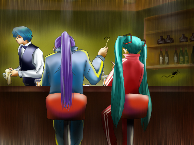 【初音ミク・がくっぽいど】バーで愚痴るミクとがくぽ【喋らせてみた】