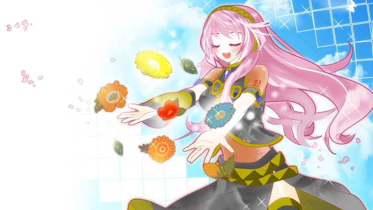 青空と花とルカさん