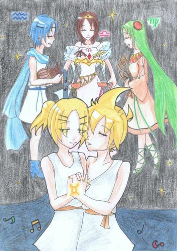 5兄弟で星座