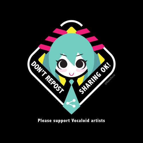 "Please don't repost/re-upload" sign