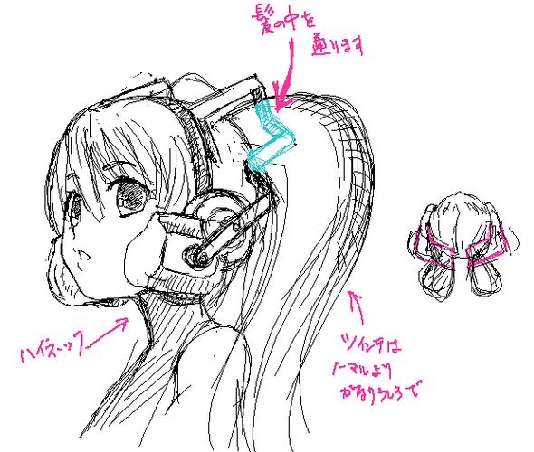 SGコス@ラフ ヘッドセットアレンジ