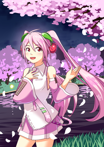 夜桜