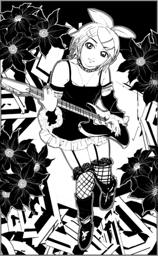 Black Flower Rin