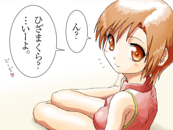 めーちゃんにひざまくら