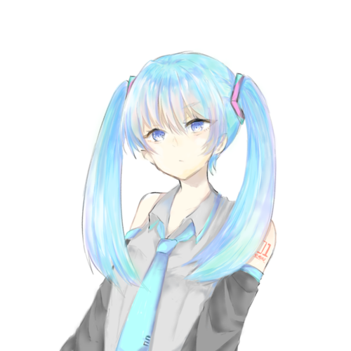 初音ミク試し塗り