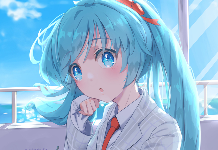 初音ミクさんと目が合う瞬間