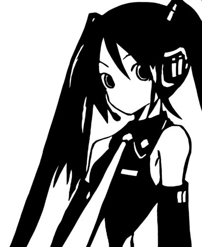 初音ミク 切り絵