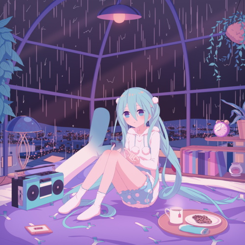 rainy day in my room