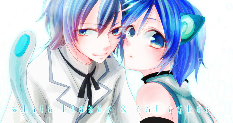 ネコサイバー&ホワイトブレザーKAITO