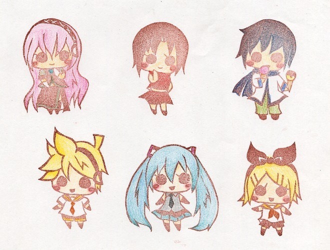 けしごむはんこでボカロファミリー