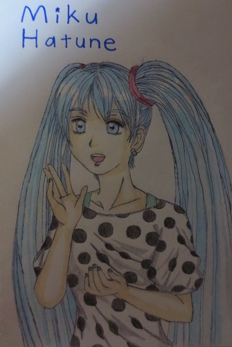 イラスト練習 ミクさん