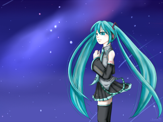 星空とミク