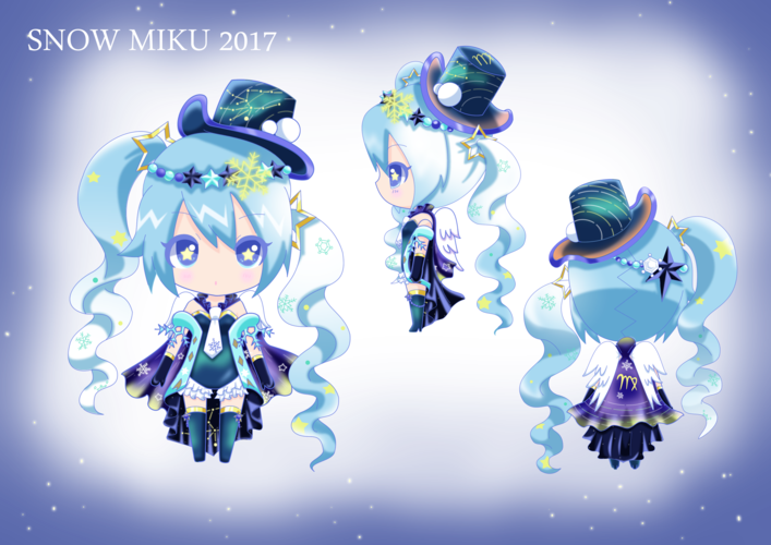 星空の雪ミク