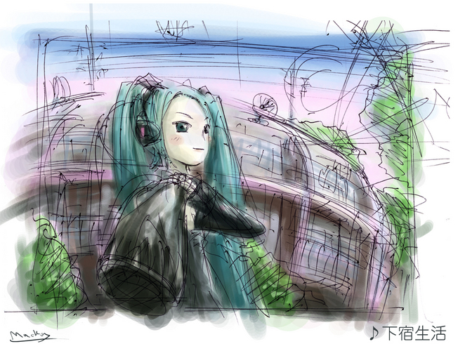 「下宿生活」イラスト