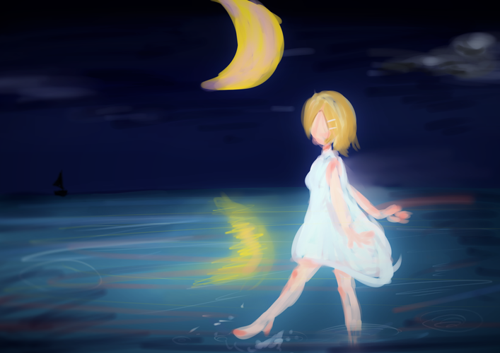 よるのうみにて