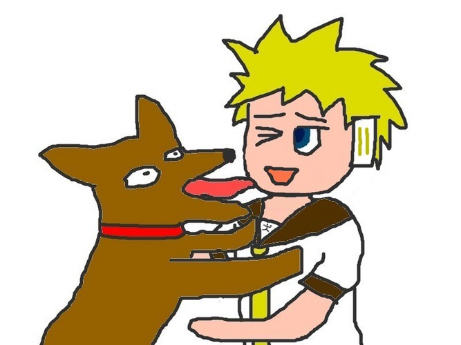 愛される犬