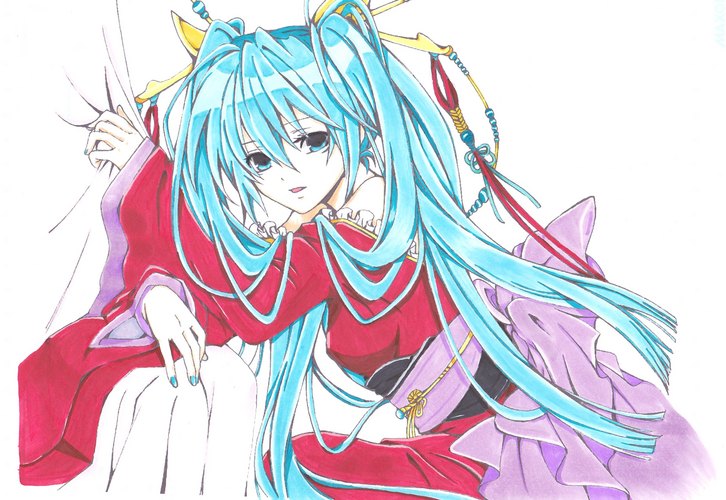 和服 ミク 【塗らせていただきました!】