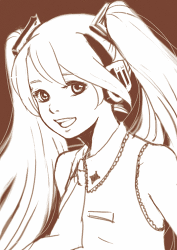 ミク練習絵