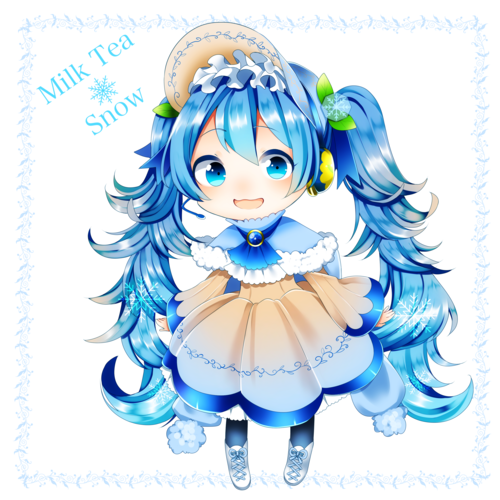 雪ミクミルクティー