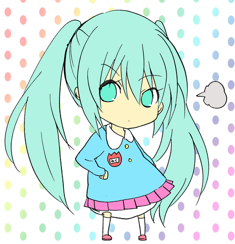 【塗らせていただきました】幼児ミク