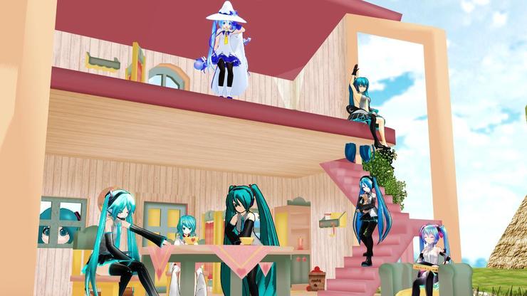 Miku's tea party in 2015/3/9