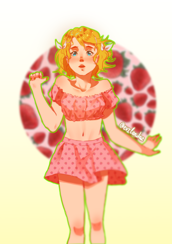 鏡音リン Strawberry dress