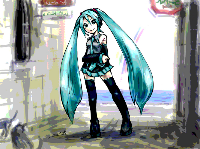 イラスト「海の見える街 - G Edition -」2