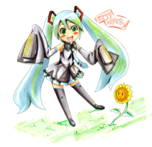 「ヒマワリのきもち」を聞きながら描いてみたらこうなった