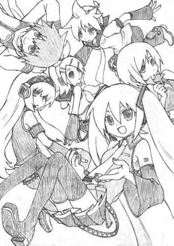 某漫画の表紙絵風に