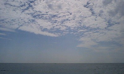 水平線と雲
