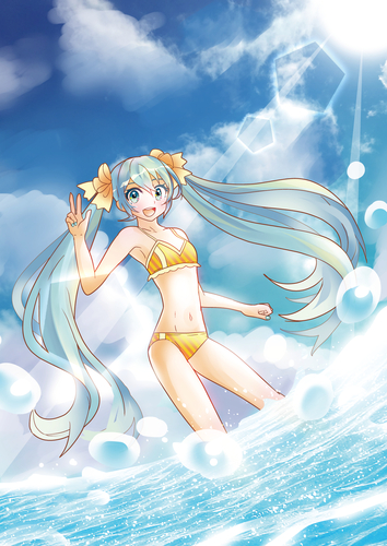 piaproカレンダーコラボ応募夏ミクさん
