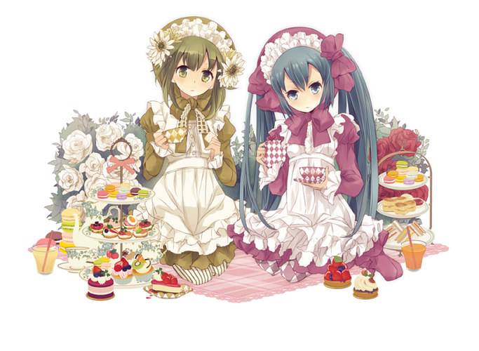 【宣伝/アルバム】 tea time labyrinth【依頼絵】 ※他使用不可