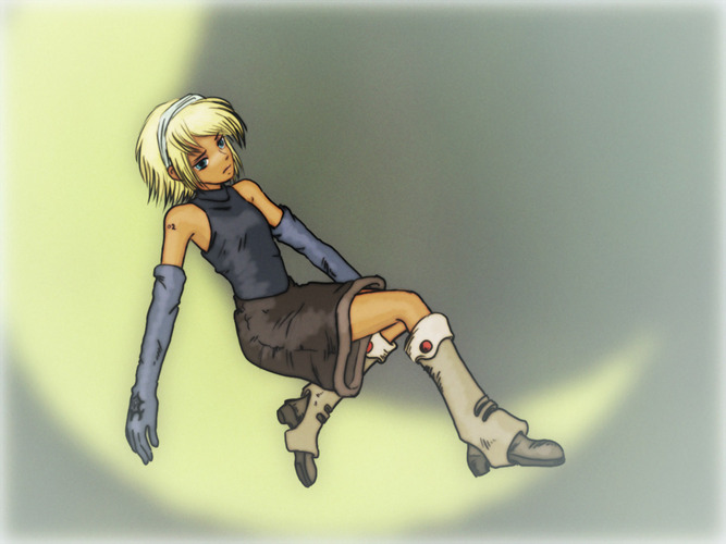 鏡音リンをまた描いていた