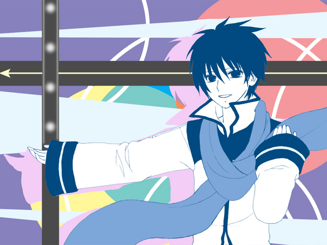 Blue in Colorful