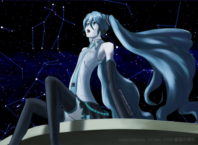 星座の海を