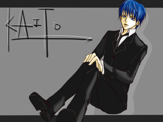 KAITOにスーツを着てもらった