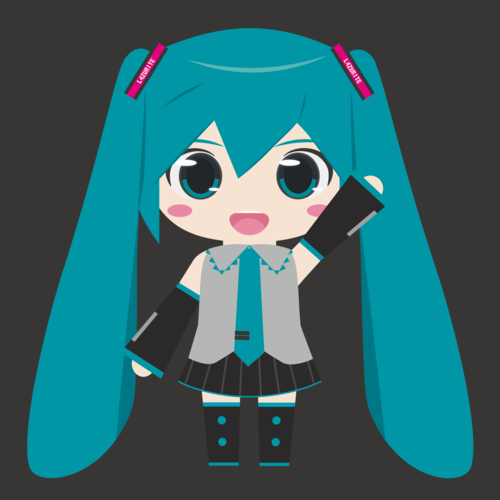 手上げミクしゃん