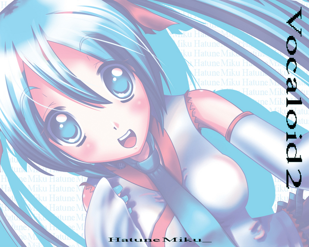 壁紙・初音ミク(巫女さんver)