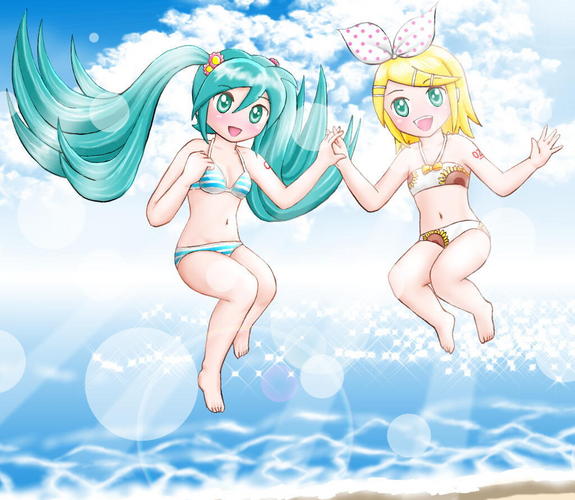 水着で、じゃんぷ!