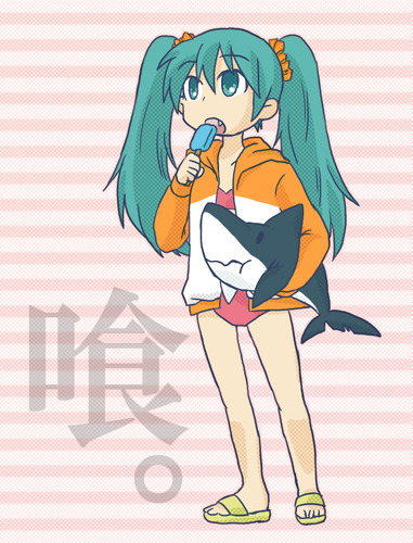 頭アイテムとミク