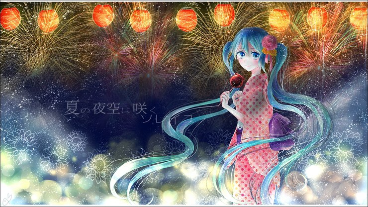 夏の夜空に咲くソレイユ