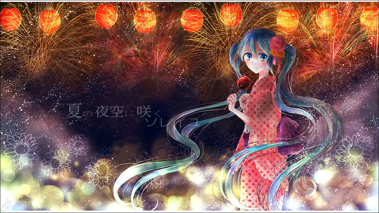 夏の夜空に咲くソレイユ