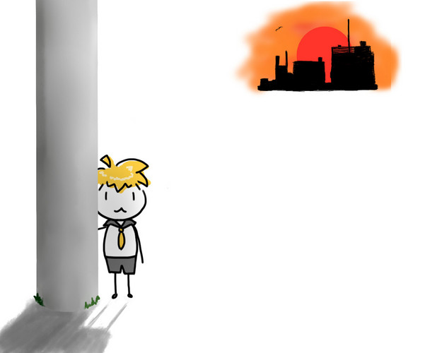 陰にひそむ