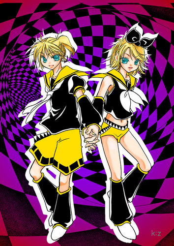 鏡音黒双子