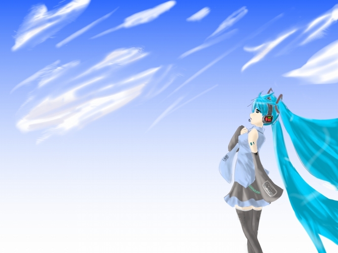 空とミク